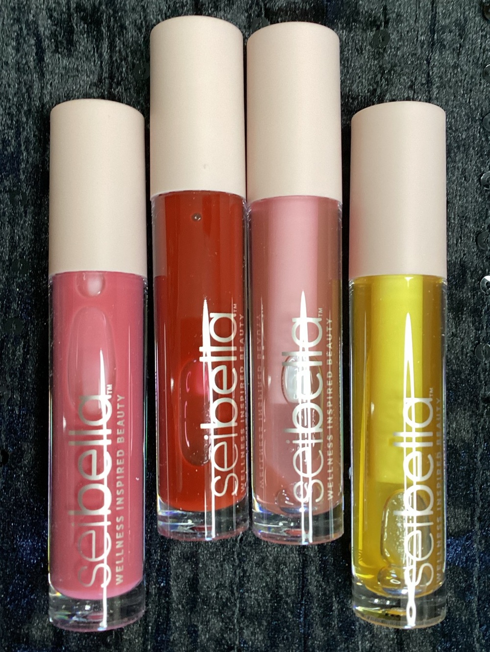 Wellness Inspired Hydrating Lip Gloss Set 2026 — Pink, Red, Light Pink, Yellow